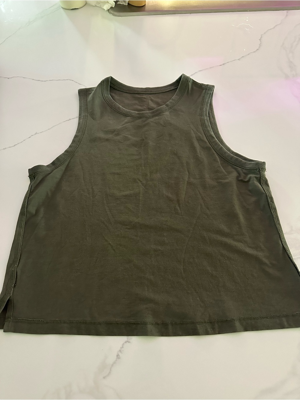 lululemon athletica Olive-Style Sleeveless Tank Top